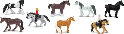 Zdjęcie produktu dla Safari Ltd Horses & Riders TOOB, 3 lat(a), Horses & Riders, Wielobarwny