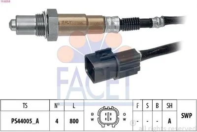 Produktbild von FACET 10.8258 Beheizt Planarsonde Lambdasonde für HYUNDAI i10 (PA) 800mm