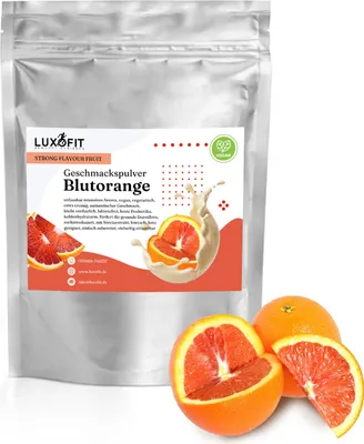 Produktbild von Blutorange Geschmackspulver Fruit Flavour kalorienarm 300 g