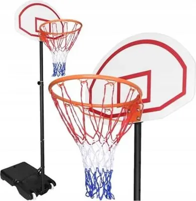 Immagine prodotto di Canestro da basket regolabile in altezza con supporto mobile 165-205 cm per il giardino e l'esterno