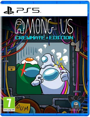 The image shows the front cover of the PlayStation 5 game 'Among Us: Crewmate Edition'.