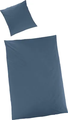 Produktbild von Hahn Haustextilien Luxus-Satin Bettwäsche uni Farbe petrol Größe 155x220 cm