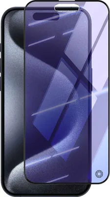 Produktbild von Force Glass, Glas-Folie für Apple iPhone 15 Pro 2.5D Blaulichtfilter, Transparent