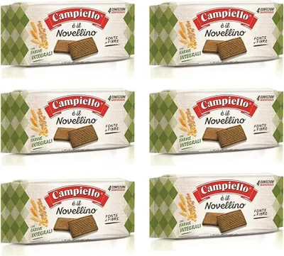 Produktbild von 6x Campiello Novellino Integrali Vollkorn Kekse 350g Kuchen Butterkeks
