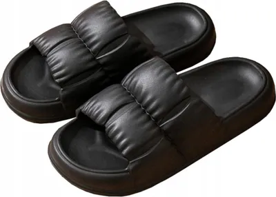 Produktbild von Badeslipper - Badesandalen - Damen - Leichte Schaumstoff- Badeschuhe - Für den Strand - Für das Schwimmbad - Schwarz - 40-41