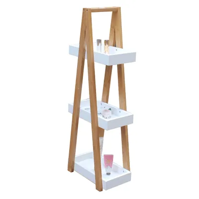 Obrázek produktu pro Kondela Regál Arven - bílá / přírodní