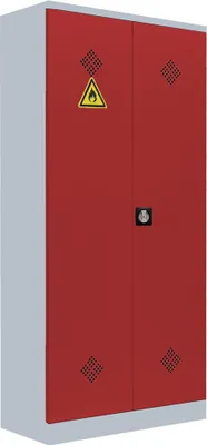 Produktbild von Umweltschrank Gefahrstoffschrank Pflanzenschutzschrank 195x92cm grau/rot 566254