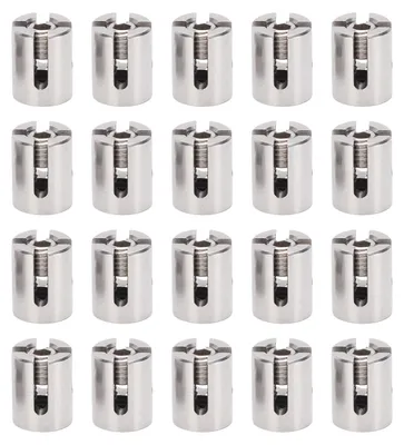 Produktbild von 20 Stück Edelstahl-Seilklemmen für 3 mm Seile