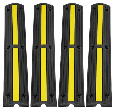 Productafbeelding van VEVOR 4 stuks, 1-kanaals slangenbrug, kabelbrug, bescherming voor kabels, afmetingen 100x15x3,1 cm