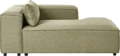 Zdjęcie produktu dla BELIANI Szezlong jasnozielony tapicerowany lewostronny nowoczesny minimalistyczny styl do salonu