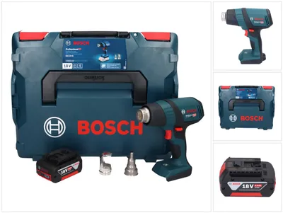 Image de Bosch GHG 18V-50 Professional Pistolet à air chaud sans fil 18 V 300° C / 500° C + 1x batterie 5,0 Ah + L-Boxx - sans chargeur