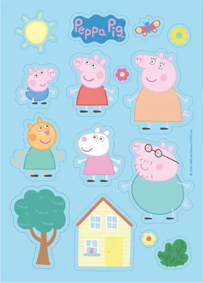 Produktbild von dekora - Peppa Wutz Ausschneidbare Oblate - Dekoration für Kuchen und Desserts