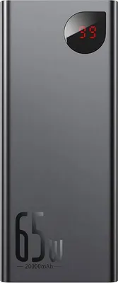 Produktbild von Baseus PPIMDA-D01 Adaman Digitalanzeige Powerbank 20000mAh 65W Schwarz