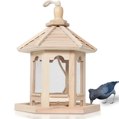 Produktbild von Vogelhäuschen,Hängendes Futterhäuschen,Wasserdichtes Vogelhäuschen,Vogelhäuschen,Voliere Wildvogelfutterhaus,Vogelfutterstation,Vogelhäuschen,Vogelhäuschen Gartenzubehör