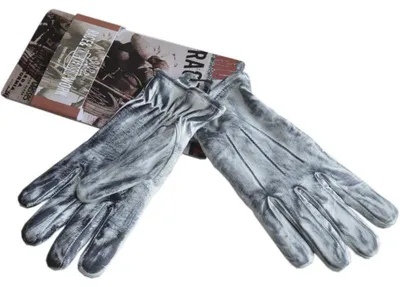 Produktbild von King Kerosin Damen Leder Biker Handschuhe - Work Glove Faded Grey XL