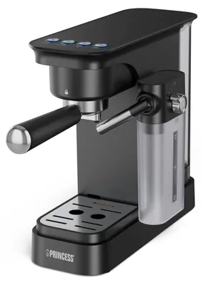 Produktbild von Princess 249422, Espressomaschine, 0,8 l, Gemahlener Kaffee, 1400 W, Schwarz