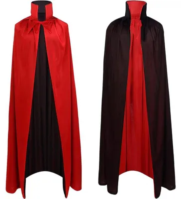 Imagen del producto de Capa de vampiro reversible, disfraz de Halloween uni, 1,4 metros