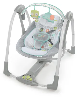 Productafbeelding van Ingenuity Swing 'n Go Draagbare Schommel™ – Hugs & Hoots™ Schommel; 10247