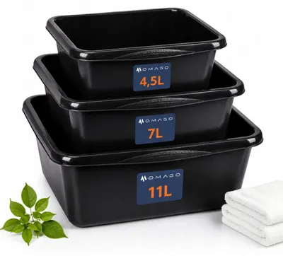 Produktbild von OMAGO Schüssel Set Kunststoff 7 L Anthrazit