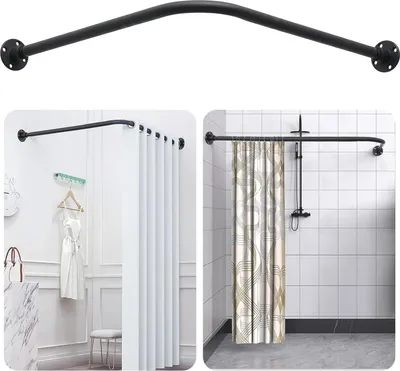 Zdjęcie produktu dla Drążek prysznicowy 60-85 cm, kształt L, regulowany, do łazienki