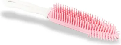 Zdjęcie produktu dla Różowa Szczotka do Czesania i Masażu dla Zwierząt, Długość 27 cm