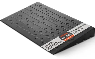 Zdjęcie produktu dla Vevor Gumowa Rampa Progowa 10 2 Cm 3-Kanałowa Antypoślizgowa Nośność 1000