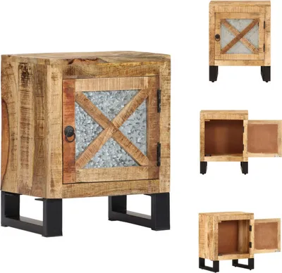 Obrázok produktu pre vidaXL Nočný stolík 40 x 30 x 50 cm z masívneho mangového dreva - Príborníky
