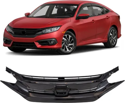 Produktbild von Kühlergrill 71121TGGA0XX, passend für HONDA CIVIC X 2016-2019, Frontgrill