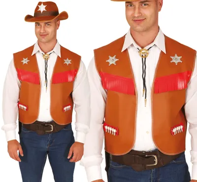 Produktbild von Cowboy Sheriff Weste für Herren