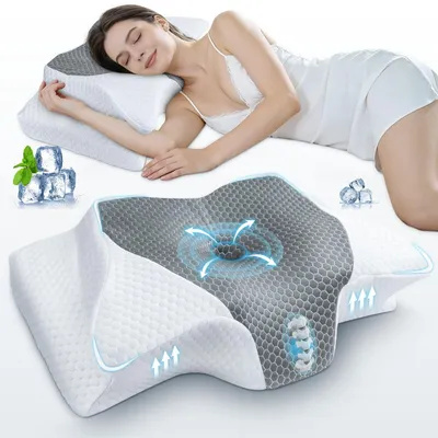 Productafbeelding van Solidchoice - Ergonomisch Nek Kussen van Memory Foam voor Zijslapers