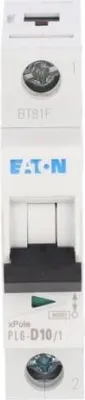 Produktbild von Leitungsschutzschalter 1P D 10A 6kA AC PL6-D10/1 286543