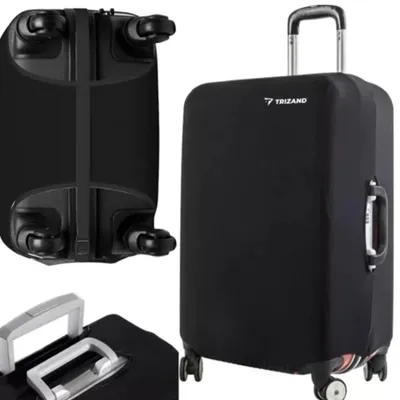 Produktbild von Trizand 23839 Reisekofferhülle M 62 x 43 x 27 cm schwarz