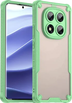 Image de Etui de protection pour Xiaomi Redmi Note 14 Pro 5G, dos mat translucide, étui TPU vert