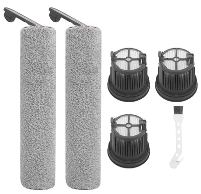 Ersatz-Zubehörset für H14 Sauger – 6 Teile, 2 Bürstenwalzen, 3 HEPA-Filter
