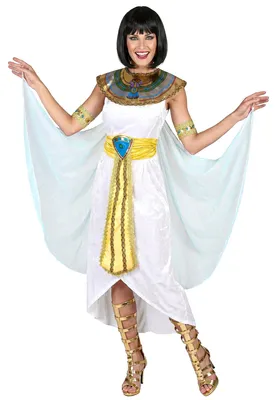 Immagine prodotto di Costume da regina egiziana bianco-oro-blu - L