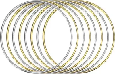 Produktbild von Metallene Ringe 16 Stück Dekorativ