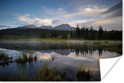 Produktbild von MuchoWow® Poster Blick über den Jasper National Park in Alberta 30x20 cm - Plakate - Print