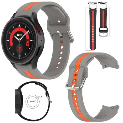 Image de Pour Samsung Galaxy Watch 6 5 4 Normal Pro Classic toutes les tailles Bracelet en plastique