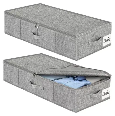 Image de Lot de 2 boîtes de rangement à placer sous le lit