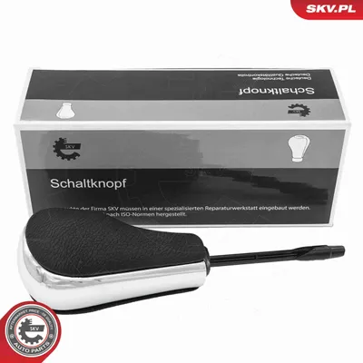 Obrázok produktu pre ESEN SKV hlavica radiacej páky, čierno-strieborná, z plastu, pre BMW 3 Sedan (E46), 1 Hatchback (E87), 3 Touring (E46), 3 Coupé (E46), 3 Cabrio