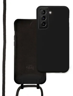 Produktbild von Forever Black Cord Hülle - Kompatibel mit Samsung Galaxy S21