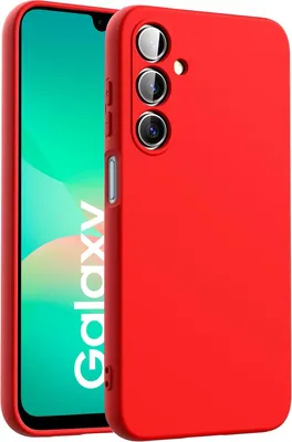 Zdjęcie produktu dla Etui ochronne na telefon komórkowy Samsung Galaxy A26 5G, silikonowe etui żelowe, czerwone