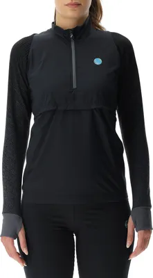 Produktbild von UYN Running Exceleration Wind Zip-Up Laufshirt Damen black/cloud L