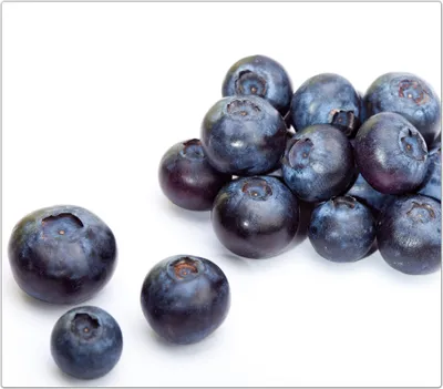 Produktbild von Spritzschutz Herdabdeckplatte Schneidebrett aus Glas Heidelbeeren 1-Teilig (60x52cm)