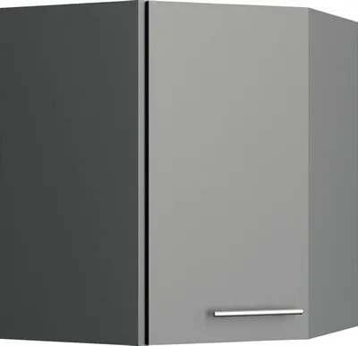 Produktbild von Optifit Eckhängeschrank Mats825 BxTxH 60 x 34,9 x 70,4 cm basaltgrau matt zerlegt Anschlag reversibel KFMA OEMD606-8+