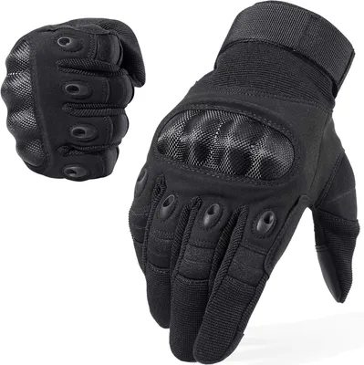 Produktbild von Taktische Handschuhe, Motorradhandschuhe Stoßfest und Atmungsaktiv, Outdoor Einsatzhandschuhe Airsoft, Jagd, Motorrad,Fahrrad, Wandern,Size L