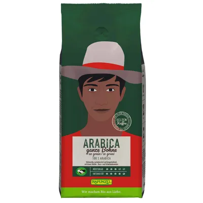 Produktbild von Rapunzel Arabica, ganze Bohne, 1 kg