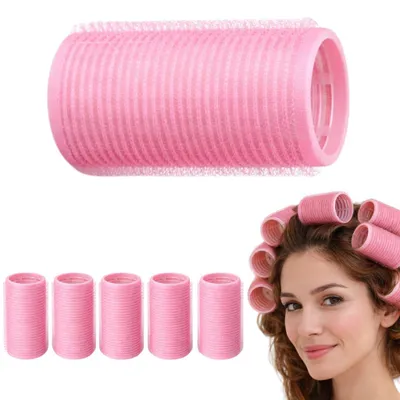 Image de Bigoudis velcro 4 x 6,3 cm pour cheveux – pour boucles et ondulations moyennes