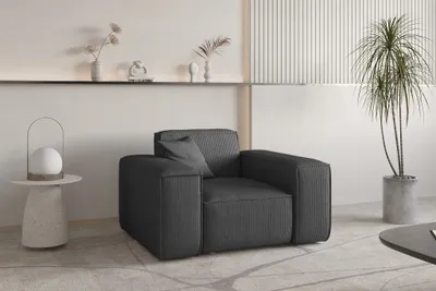 Produktbild von Sessel Designersessel CELES PREMIUM in Stoff Scala Anthrazit
