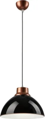 Produktbild von Bioledex Pendelleuchte Glaslampe 30cm E27 schwarz Metall, Glas